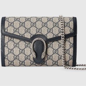 AUTHENTIC GUCCI DIONYSUS GG MINI CHAIN WALLET